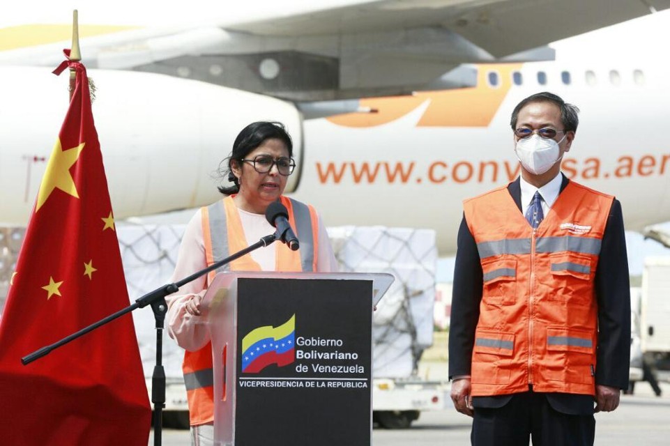 Delcy Rodriguez China ayuda humanitaria