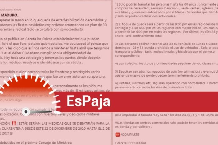 EsPaja cuarentena Maduro