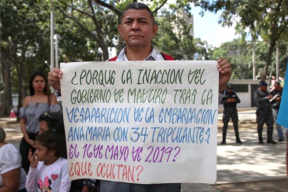 PRotesta en Fiscalía Saab Trata Guiria