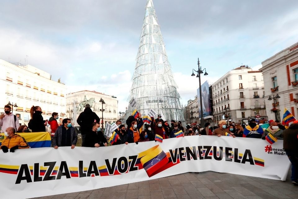 Venezolanos protestaron