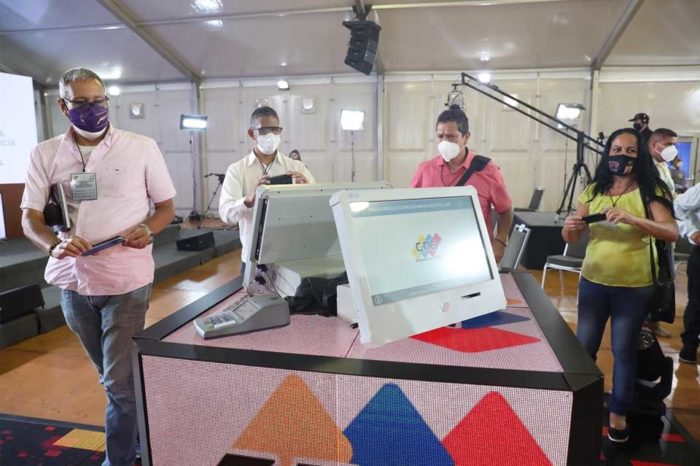 máquina de votacion Exclé cne Sanciones Estados Unidos