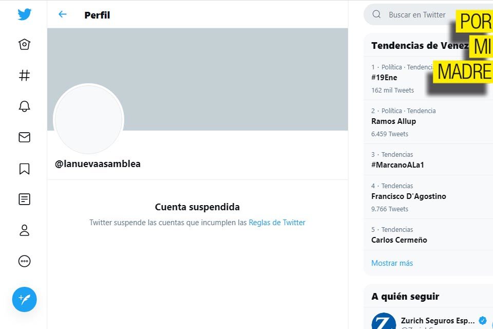 AN de Maduro Twitter