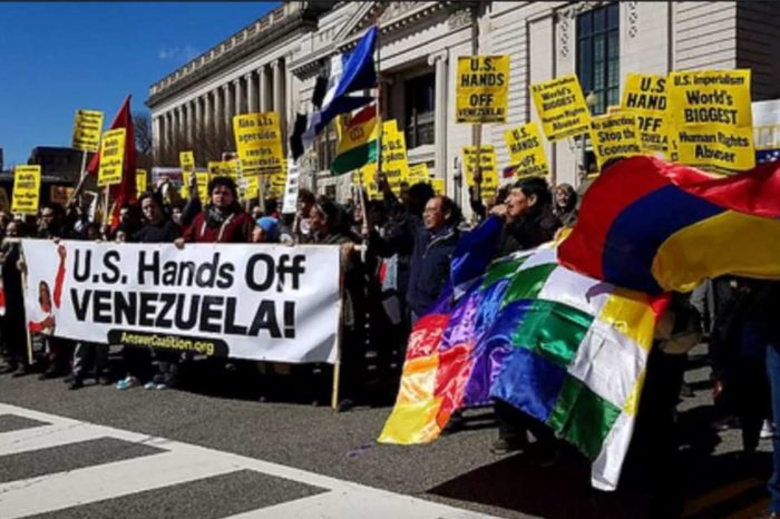 protesta contra las sanciones