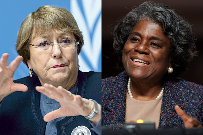 EEUU expresa a Bachelet preocupación sobre derechos humanos en Venezuela