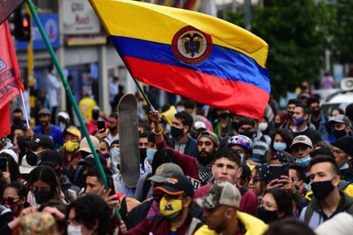 Siguen las protestas en Colombia