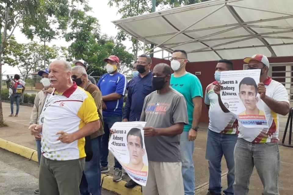Protesta a favor de Rodney Álvarez