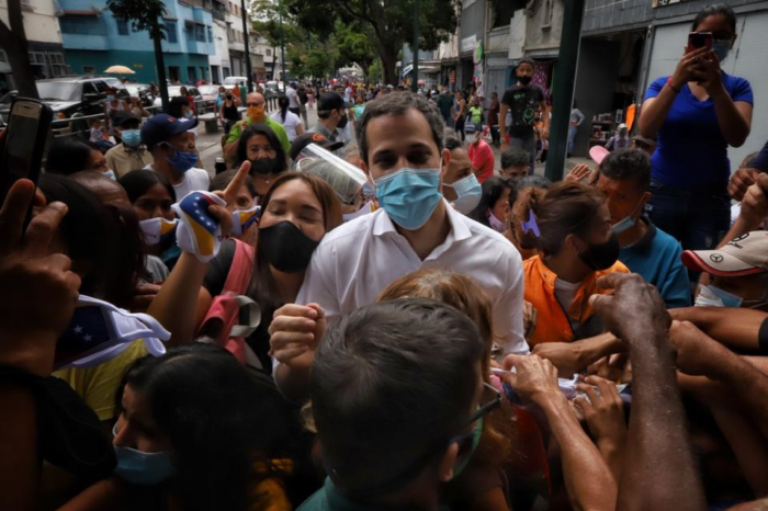 Juan Guaidó en El Cementerio