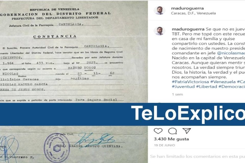 Maduro acta de nacimiento EsPaja
