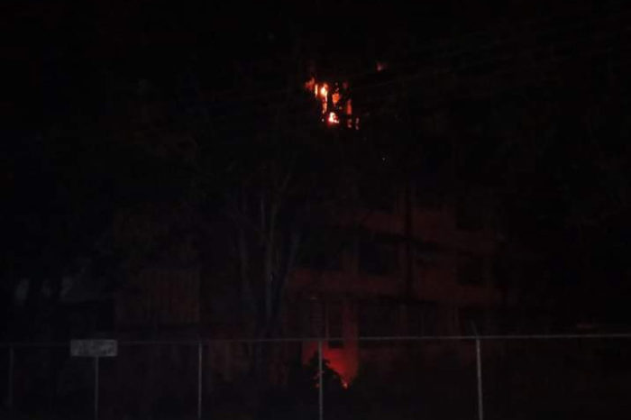Incendio en la UDO