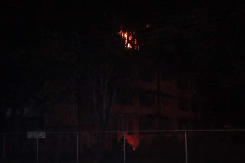 Incendio en la UDO