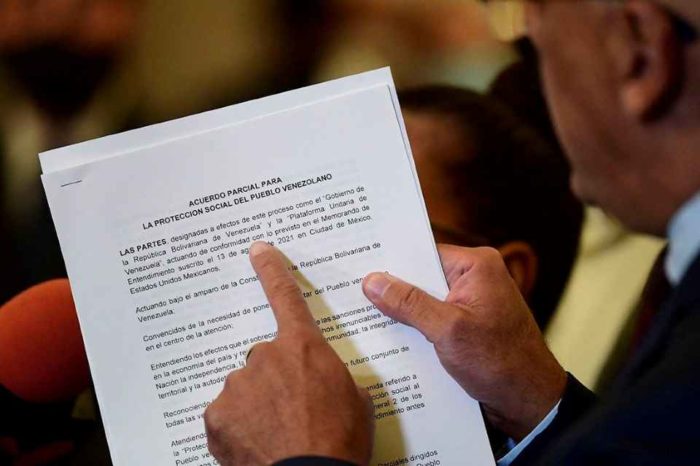 oposición Acuerdo y diálogo en México Jorge Rodríguez documento protección social Foto de AFP EEUU grupo Noruega fondo social
