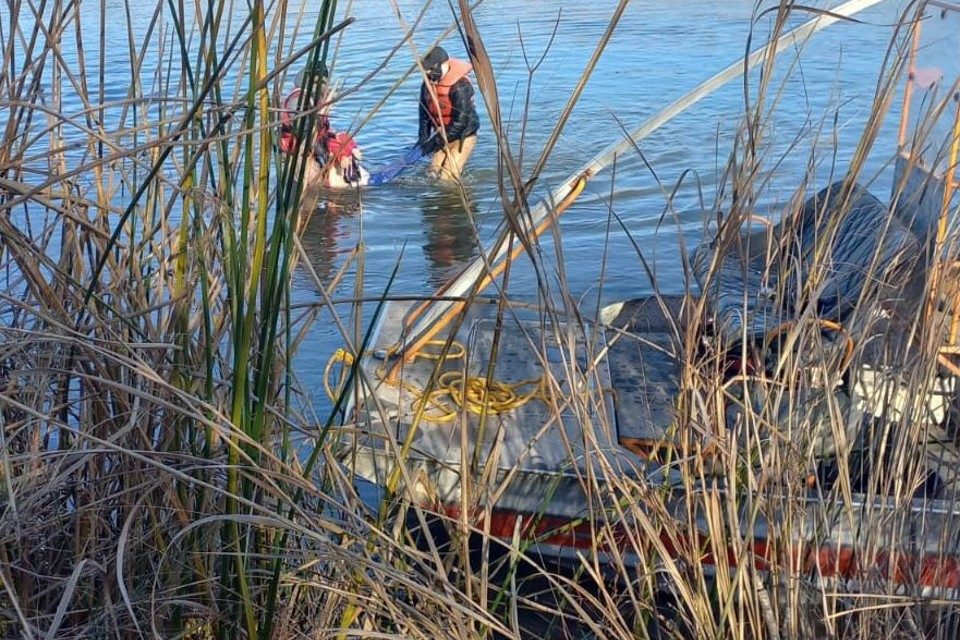 Niña Rió Grande México migrante