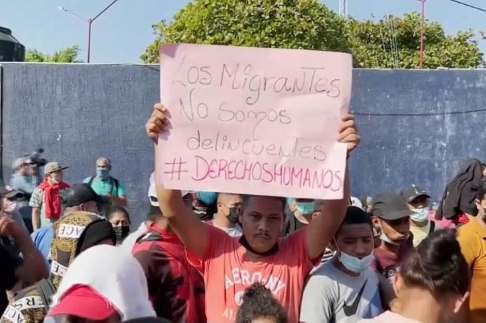 Caravana de migrantes en México