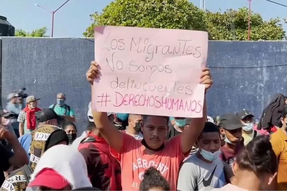 Caravana de migrantes en México