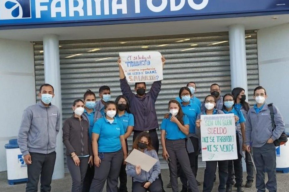 Farmatodo trabajadores paro 09.04.22