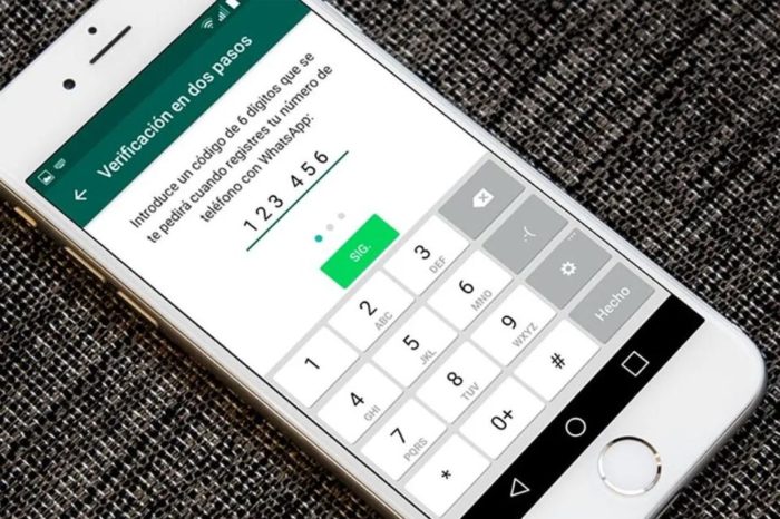 Verificación de dos pasos de WhatsApp