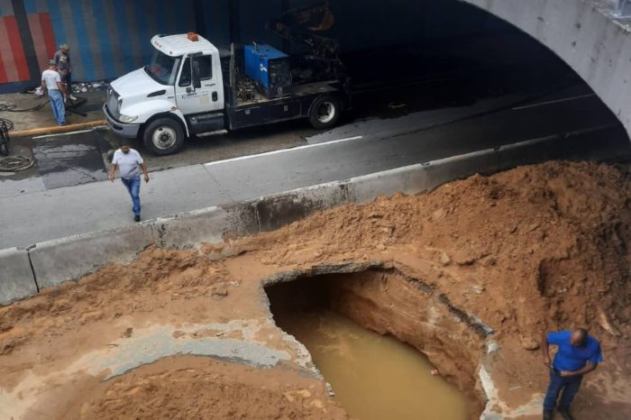 Agujero avenida libertador caracas