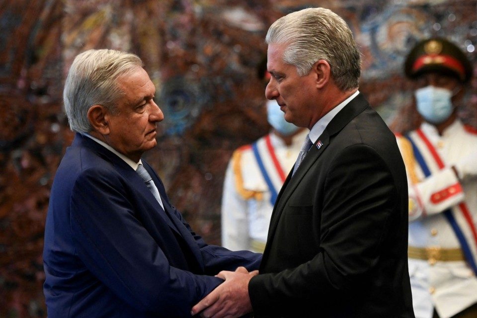 Andres Manuel Lopez Obrador Miguel Diaz Canel Cuba Mexico
