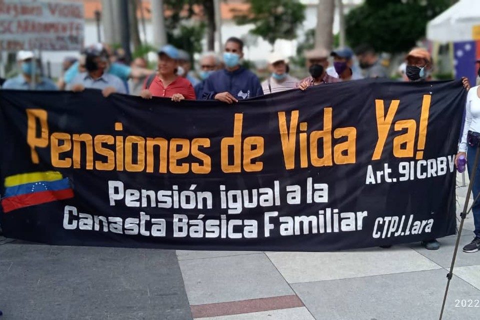 jubilados y pensionados lara protesta 29.05.2022