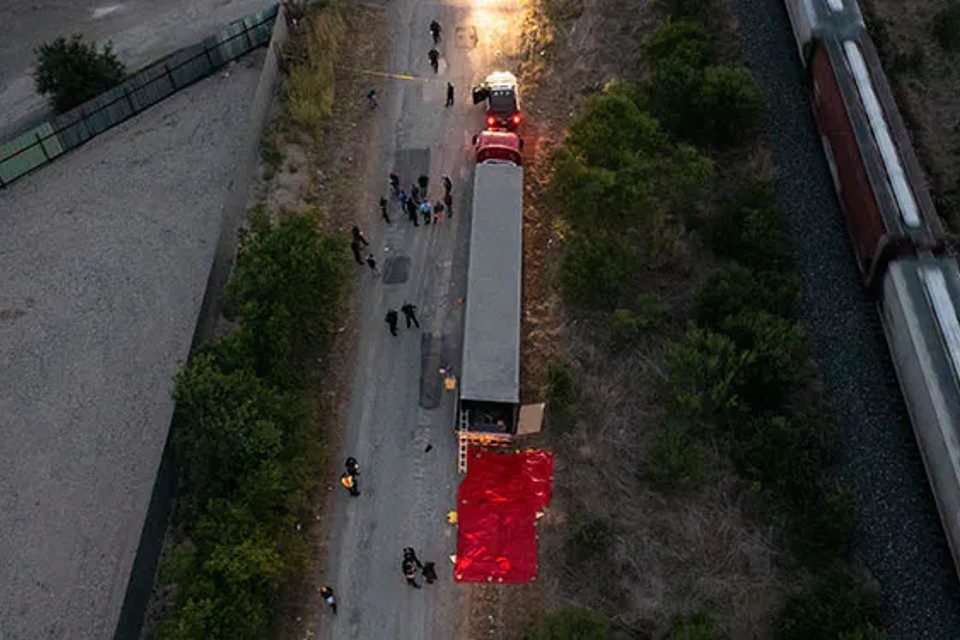 Camion migrantes pena de muerte chofer EEUU