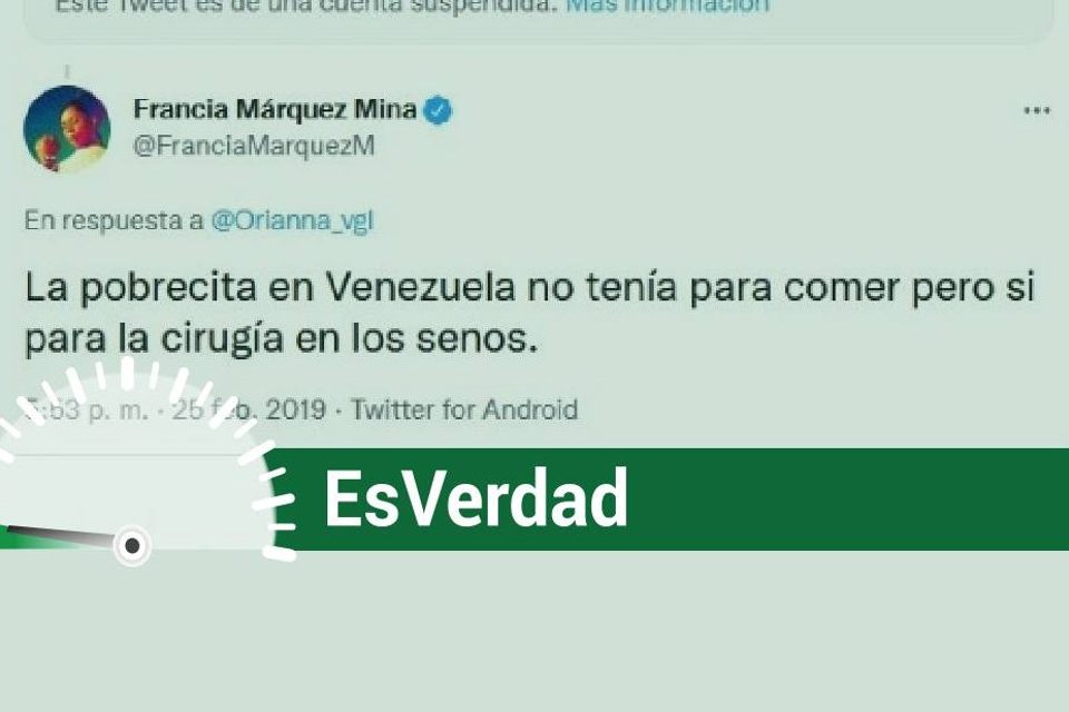EsPaja Francia Marquez Colombia