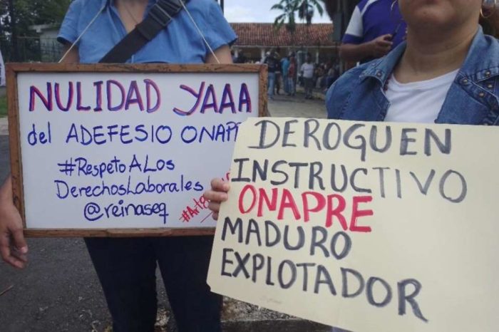 salarios instructivo Onapre Maduro