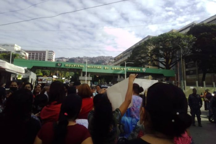 Protesta hospital militar carlos arvelo 26.08.2022