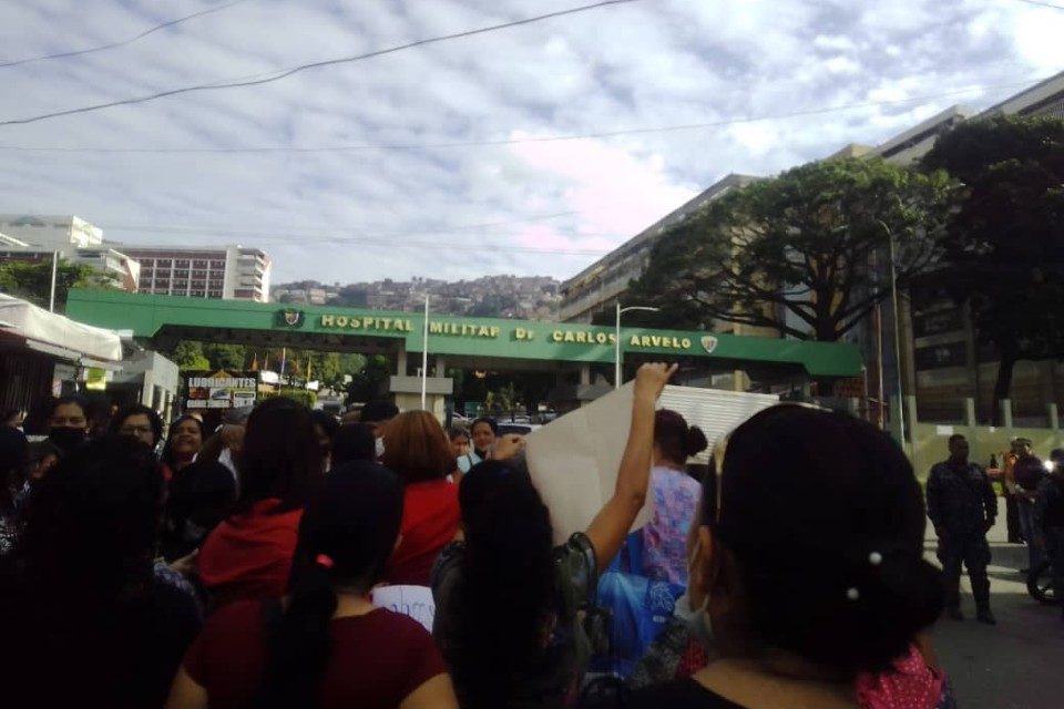 Protesta hospital militar carlos arvelo 26.08.2022