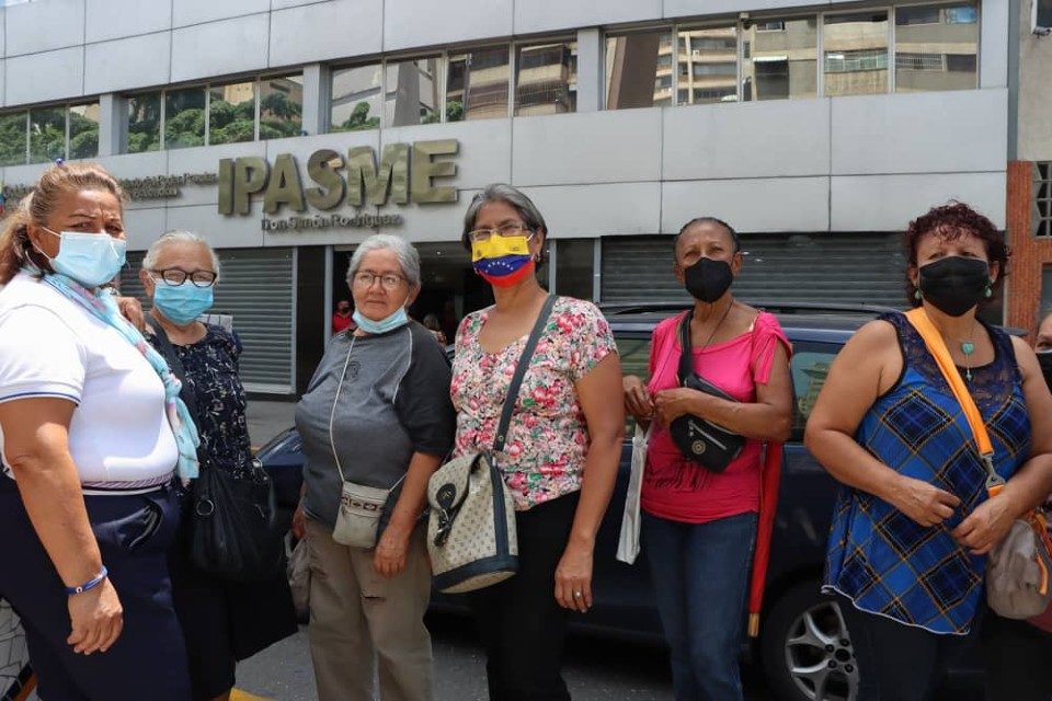 protesta jubilados pensionadps ipasme caracas