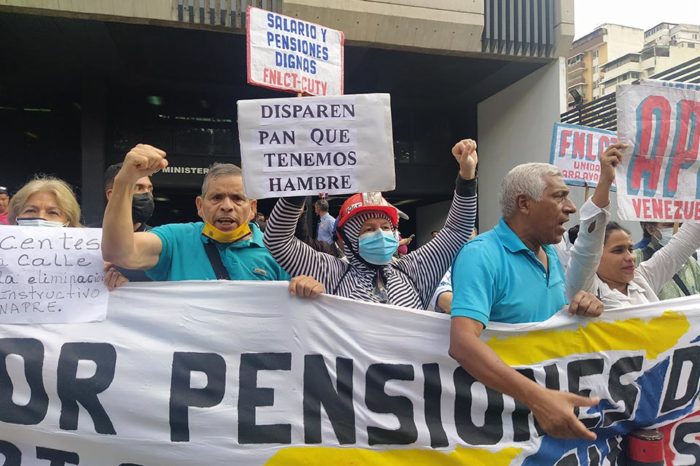 Protesta de trabajadores públicos