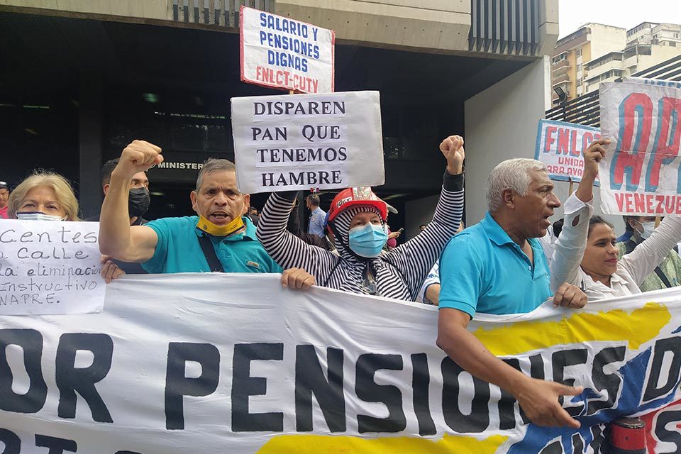 Protesta de trabajadores públicos