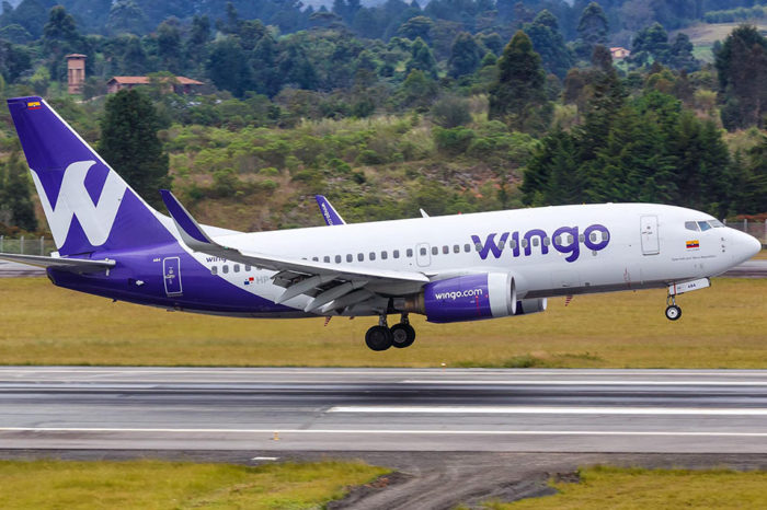Wingo vuelos Bogotá Caracas Medellín