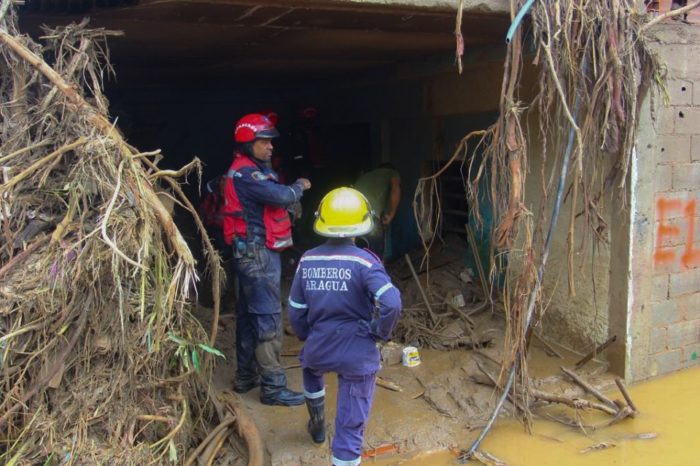 Bomberos Aragua Tejerías deslave