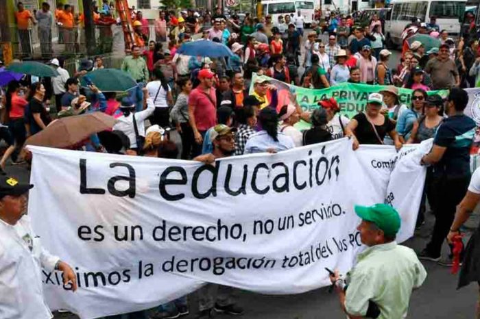 La lucha ejemplar de los educadores