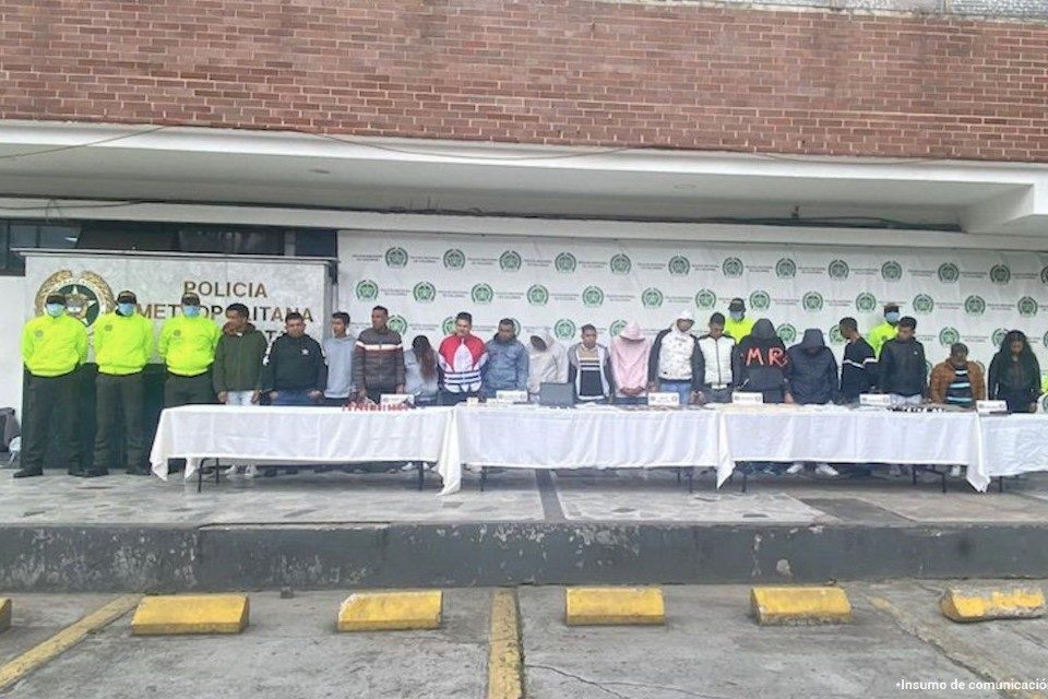 Funcionarios Tren de Aragua Bogotá Colombia