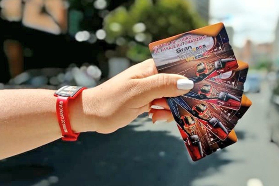 Metro de Caracas tarjeta boleto viaje