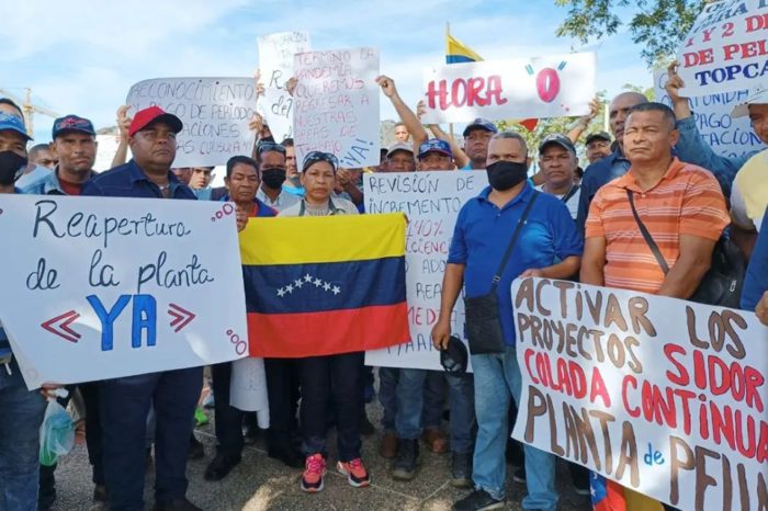 Sidor protesta ferrominera del orinoco