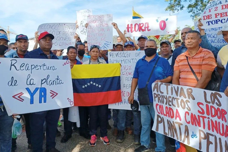 Sidor protesta ferrominera del orinoco