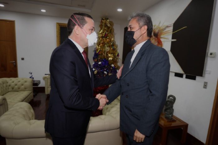 Canciller Faria embajador iraní Soltani