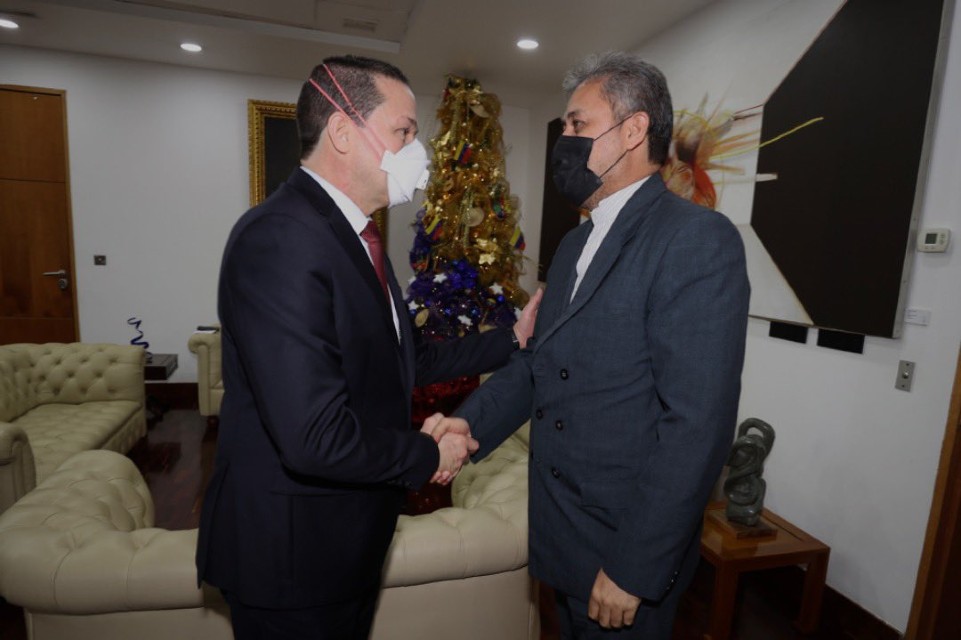 Canciller Faria embajador iraní Soltani