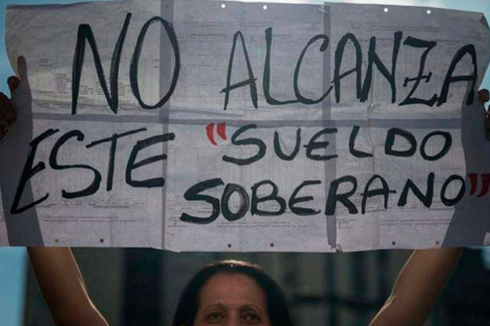 Por un salario real marcha sueldo
