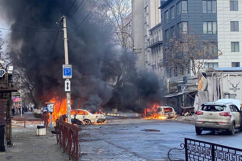 Bombardeo en Jersón