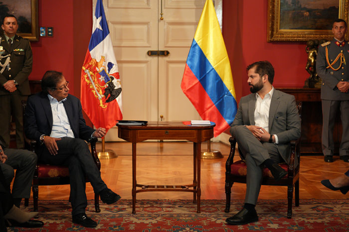 Gustavo Petro y Gabriel Boric
