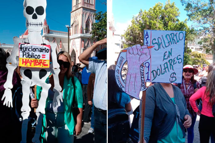 Protesta-maestros-Táchira-19-ene-2023 red sindical venezolana