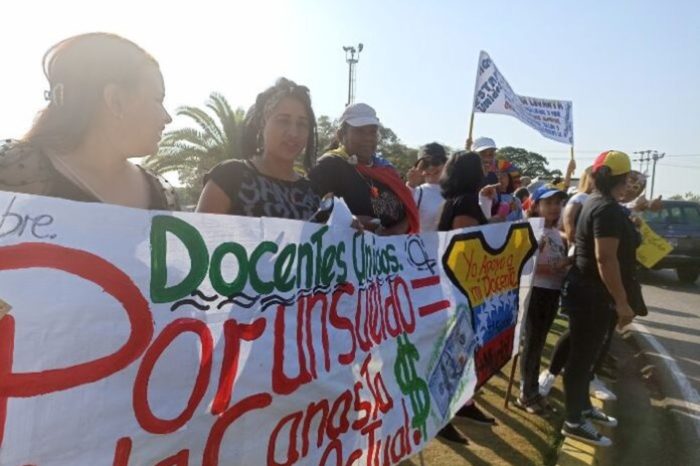 protestas docentes fe y alegria