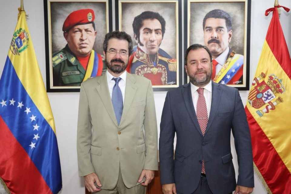 España Embajador Ramon Santos Yvan Gil Canciller