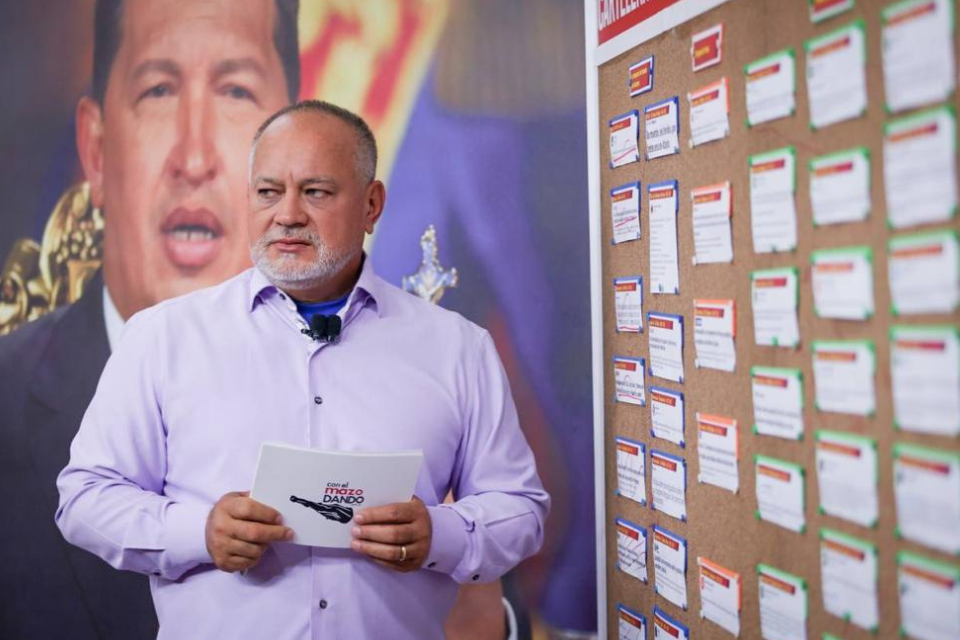 Diosdado Cabello El mazo dando
