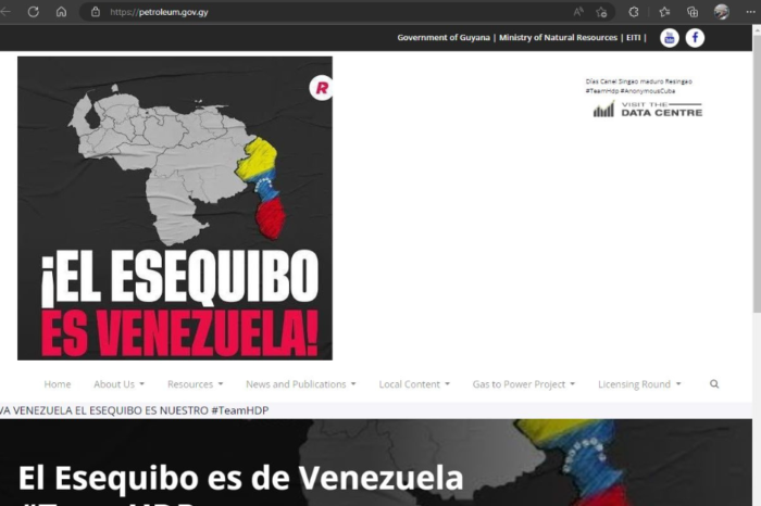 Página web de petróleo de Guyana
