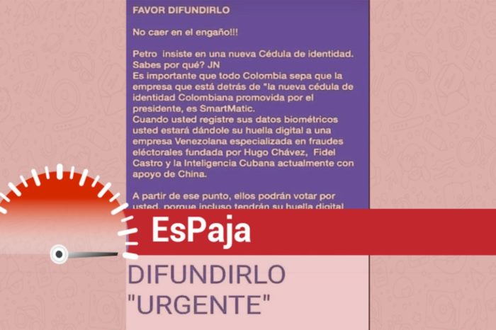 EsPaja Smartmatic cédula Colombia