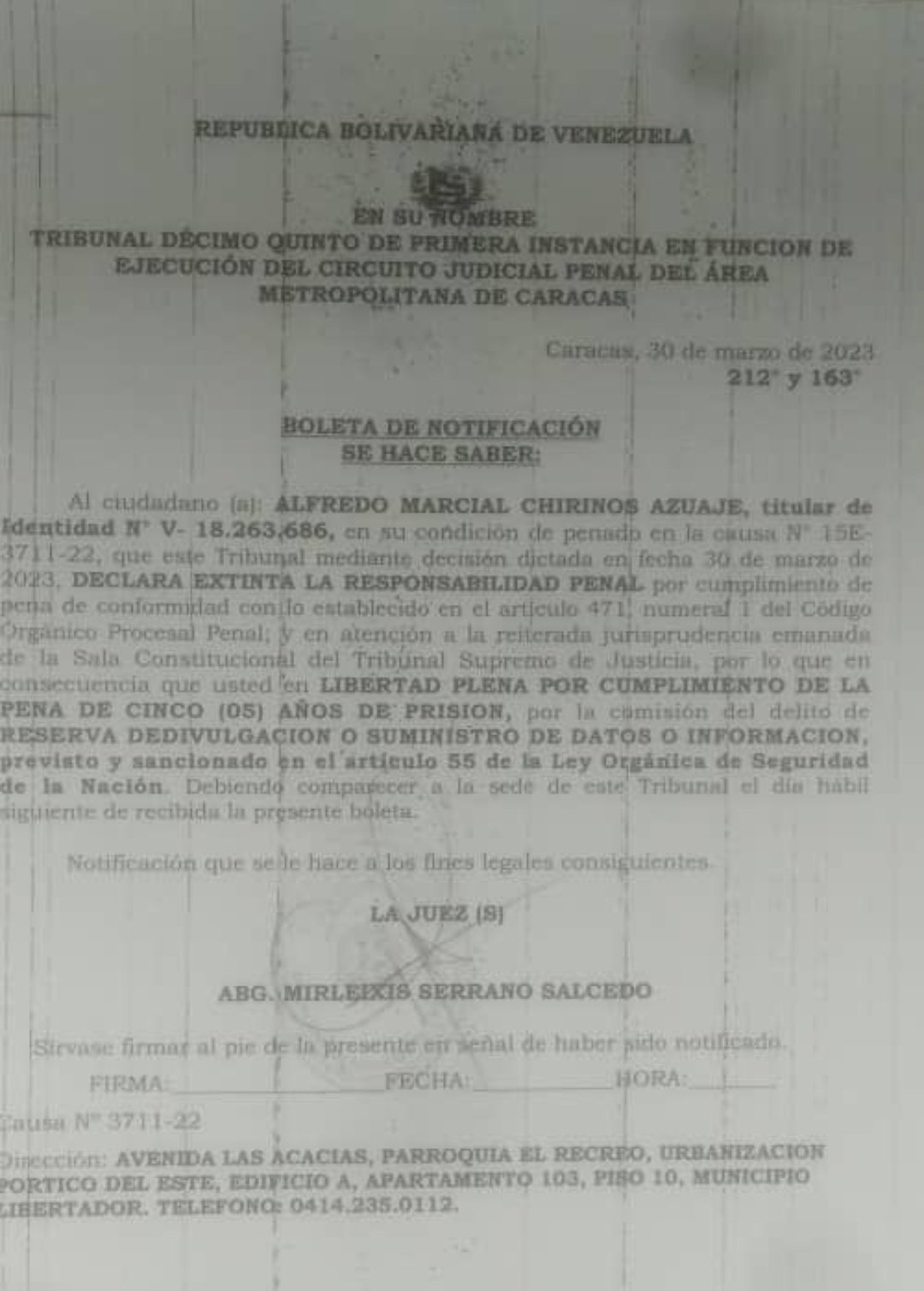 Aryenis Torrealba